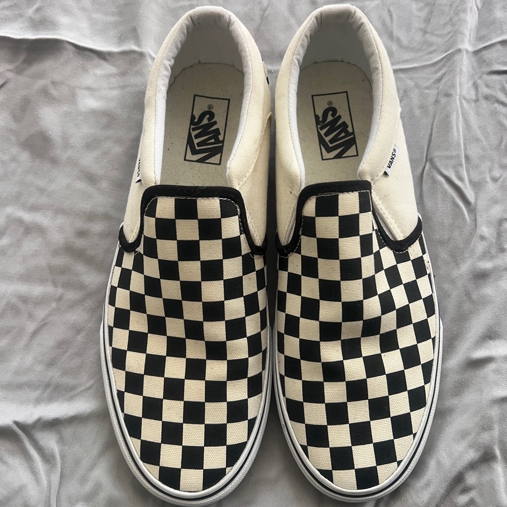 Vans Classic Slip-On Checkerboard Shoe M9.5/W11 - LIKE NEW